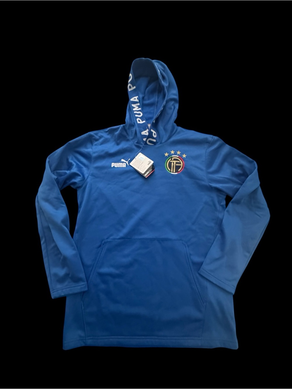 New men’s Italy soccer Puma lightweight Hoodie small